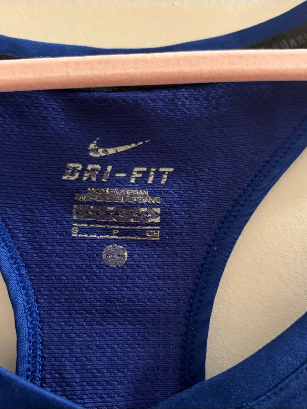 Nike Women's Blue Dri-FIT Racerback Muscle Tank